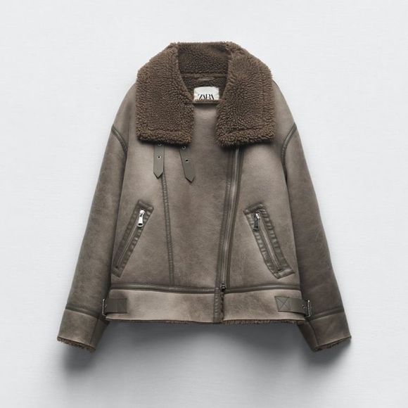 ZARA DOUBLE FACED JACKET - Picture 10 of 16